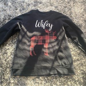 Wifey and hubby matching sweaters